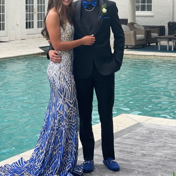 Blue Suede Loafers - Picture 7 of 8